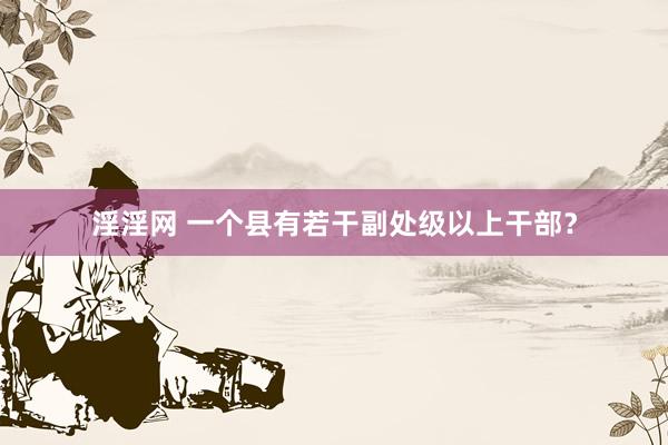 淫淫网 一个县有若干副处级以上干部？