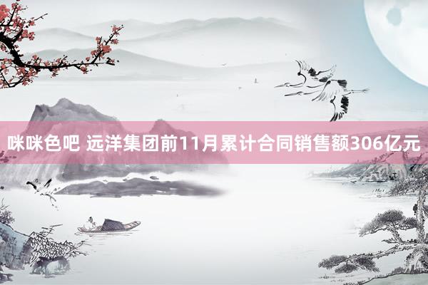 咪咪色吧 远洋集团前11月累计合同销售额306亿元