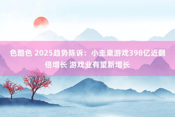 色酷色 2025趋势陈诉：小圭臬游戏398亿近翻倍增长 游戏业有望新增长