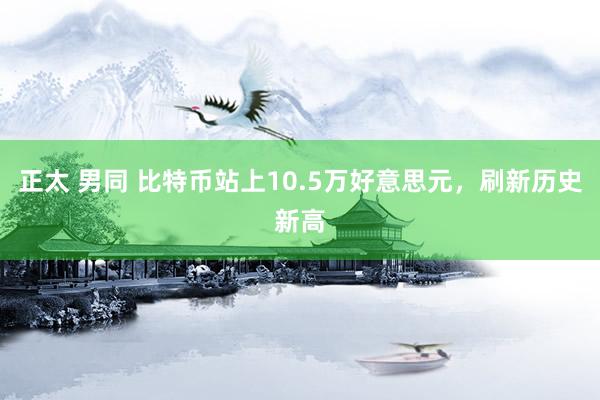 正太 男同 比特币站上10.5万好意思元，刷新历史新高