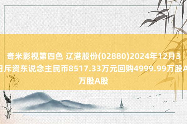奇米影视第四色 辽港股份(02880)2024年12月31日斥资东说念主民币8517.33万元回购4999.99万股A股