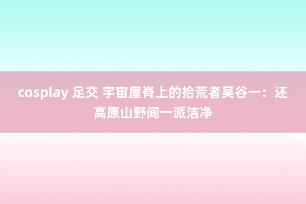 cosplay 足交 宇宙屋脊上的拾荒者吴谷一：还高原山野间一派洁净
