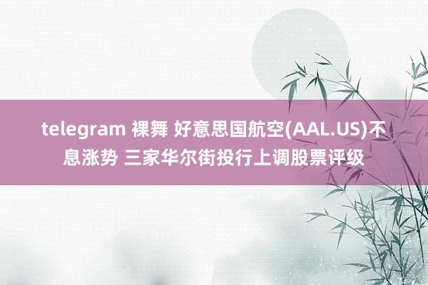 telegram 裸舞 好意思国航空(AAL.US)不息涨势 三家华尔街投行上调股票评级