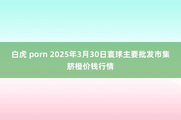 白虎 porn 2025年3月30日寰球主要批发市集脐橙价钱行情