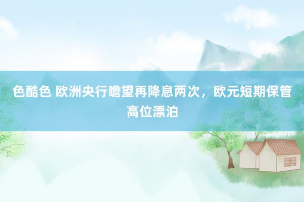 色酷色 欧洲央行瞻望再降息两次，欧元短期保管高位漂泊