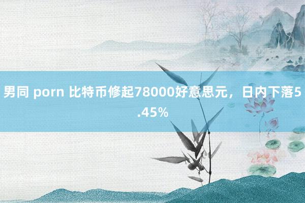 男同 porn 比特币修起78000好意思元，日内下落5.45%