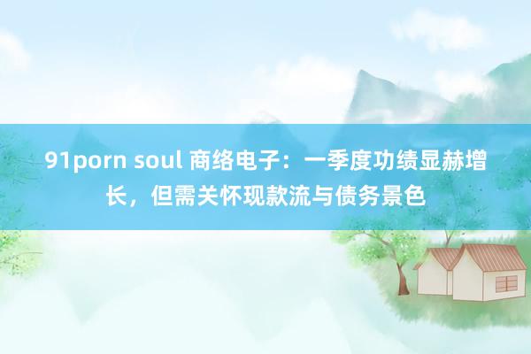 91porn soul 商络电子：一季度功绩显赫增长，但需关怀现款流与债务景色